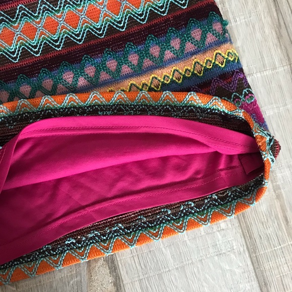 Colourful Knit Mini Skirt - Picture 5 of 5